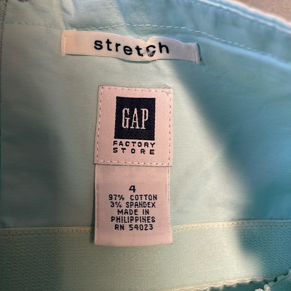 Y2K Gap Tube Dress 4 Light Blue Mint Mini Stretch 2004 Strapless NWT Deadstock - Picture 12 of 15